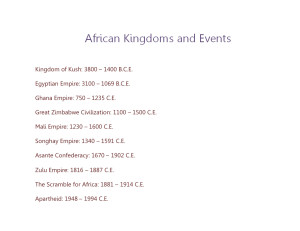 Basic African History Timeline Page 2